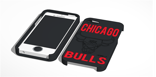 bulls phone case 